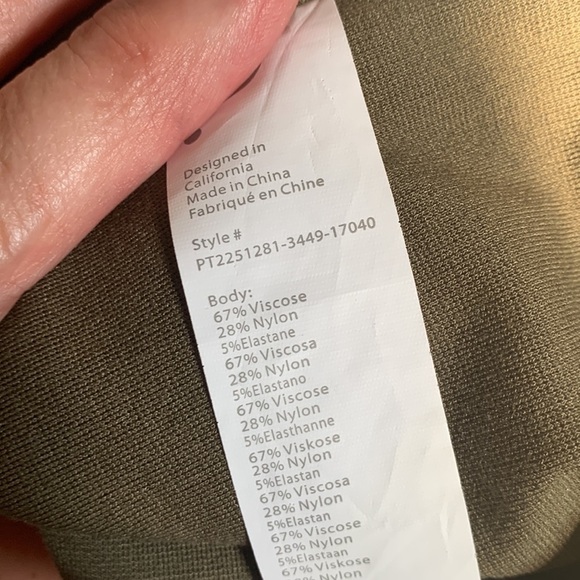 Fabletics Flare Pant, olive, athleisure, athletic, sporty, medium - Picture 7 of 7